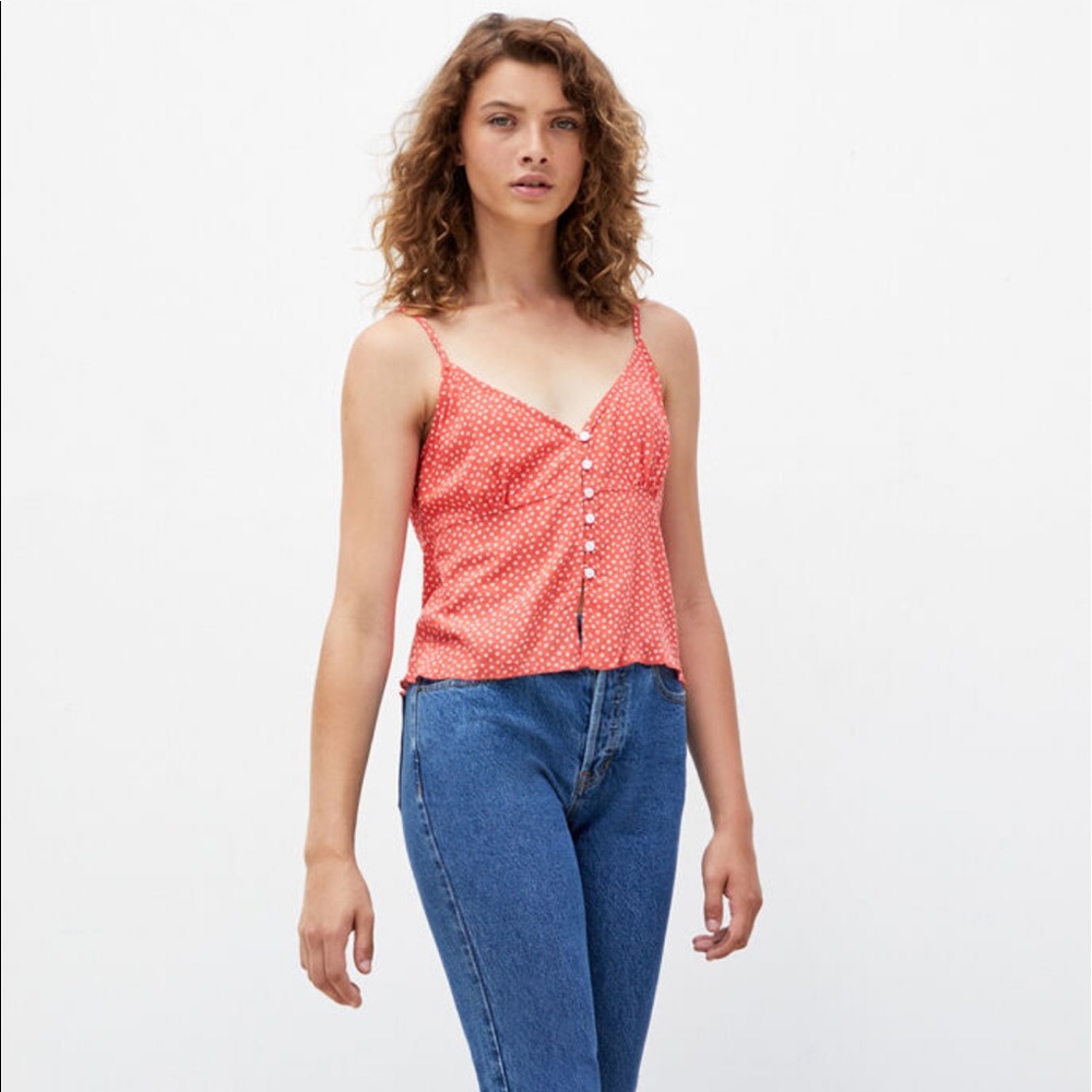 NWT LA Hearts Button Front Cami Tank Top - Picture 2 of 9